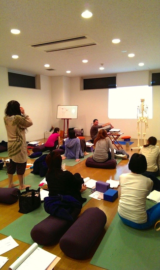 Advanced Teacher Training Course (ATT) Anatomy Workshop at Be Yoga Japan, Hiroo, Tokyo